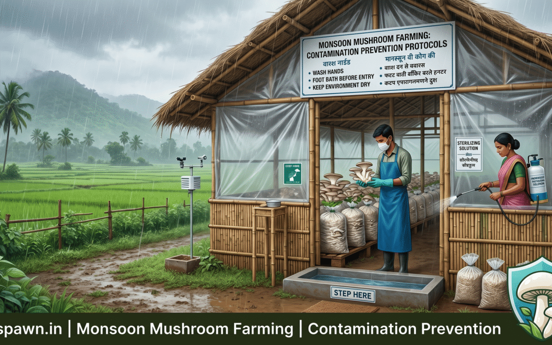 Monsoon Mushroom Farming in India: How to Prevent Contamination and Get Better Yields